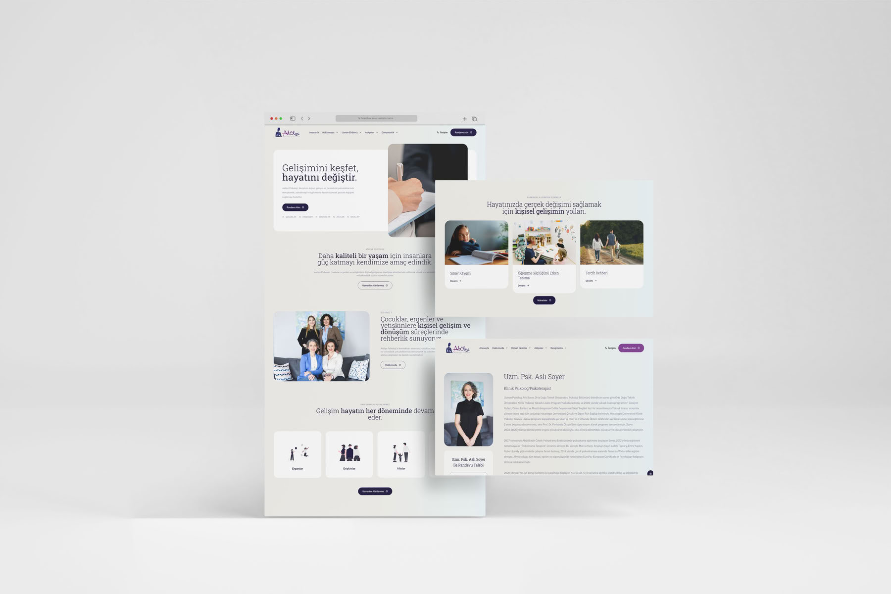 Atölye Psikoloji Kadıköy Web Site Tasarımı