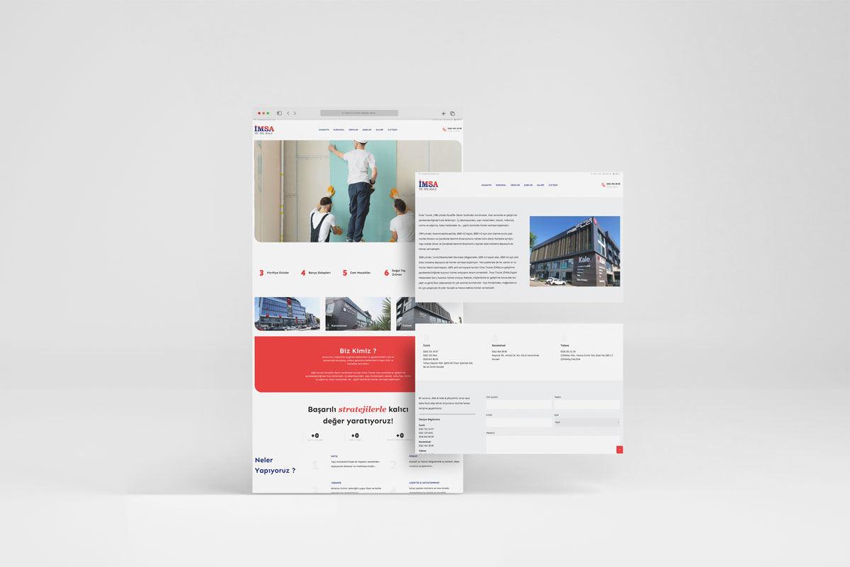 İmsa Ticaret Web Site Tasarımı
