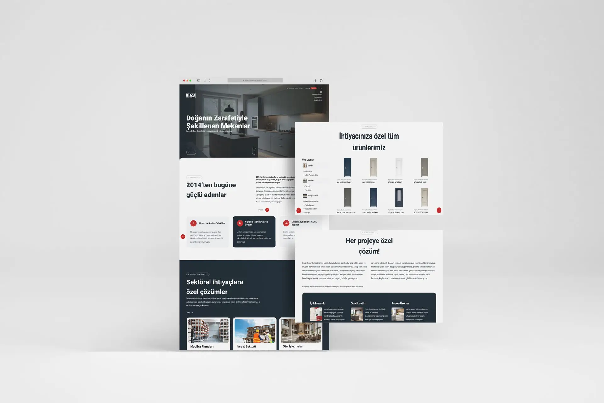 İmza Dekor Orman Ürünleri Web Site Tasarımı