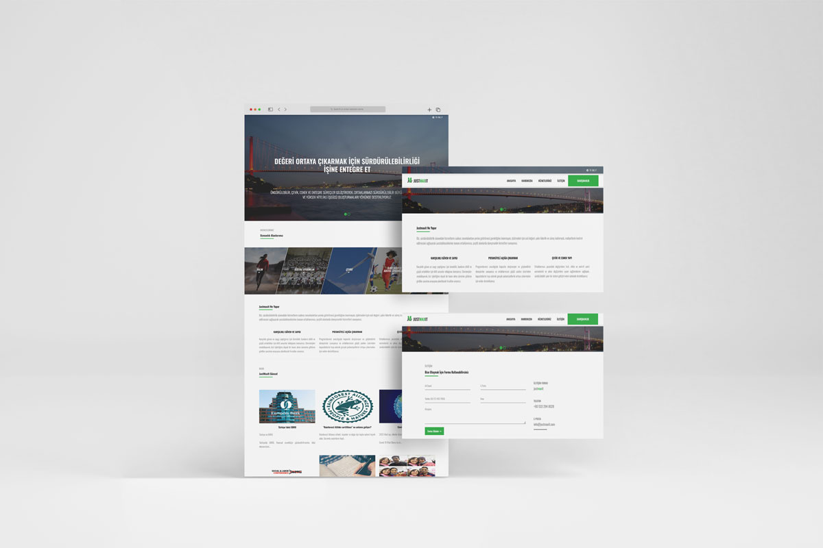 justMaxIt Web Sitesi ve Logo Tasarımı